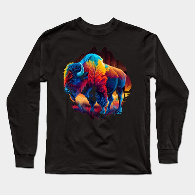 Bison Long Sleeve T-Shirt by JH Mart